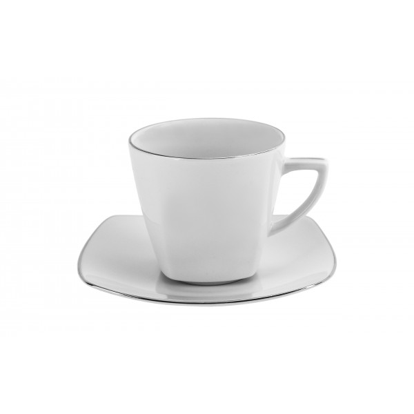 Filiżanka ze spodkiem 0 25L Maxim Platyna