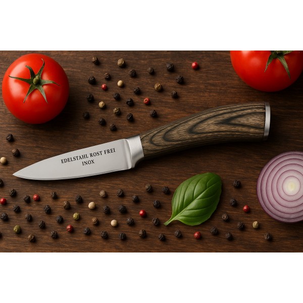 Nóż do obierania stal damasceńska 19 5 cm Maestro