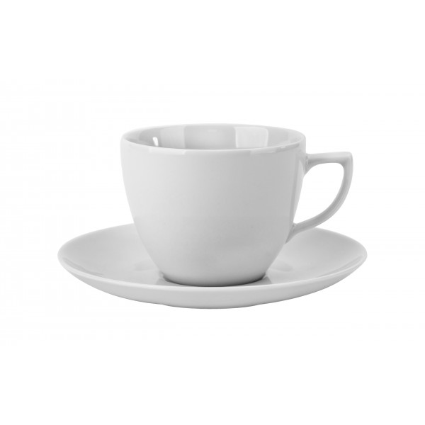 Filiżanka porcelanowa 250 ml + spodek City Biała C001