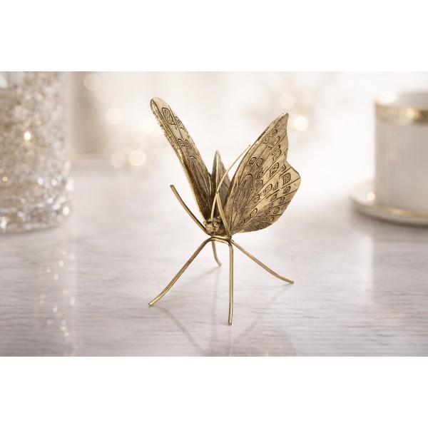 Ozdoba Motyl złoty 13 cm