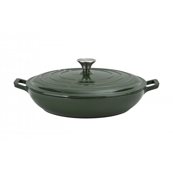 Brytfanna żeliwna 2 8 L niska VERDELUXE 8028