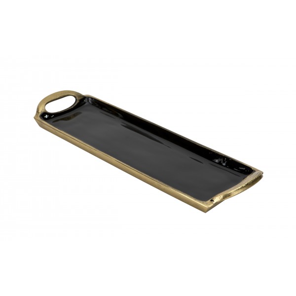 Taca dekoracyjna 35 5x10 5x3 cm złota EW3466