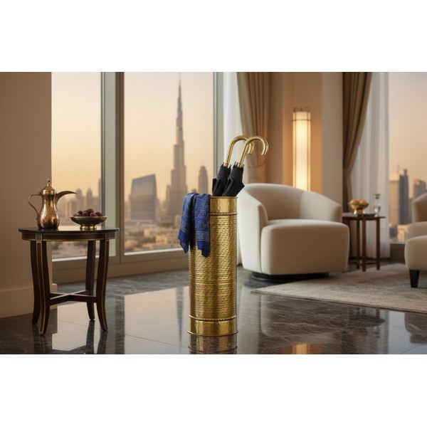 Parasolnik metalowy 54 5 cm złoty