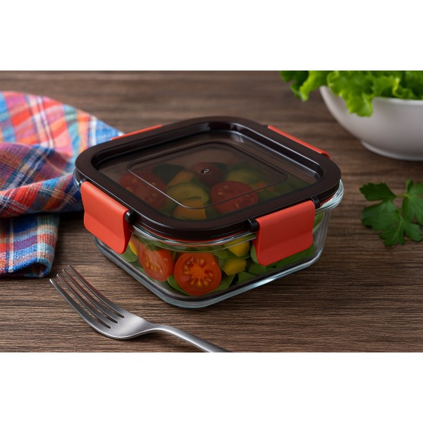 Pojemnik żaroodporny z pokrywką 0 5 L Simax