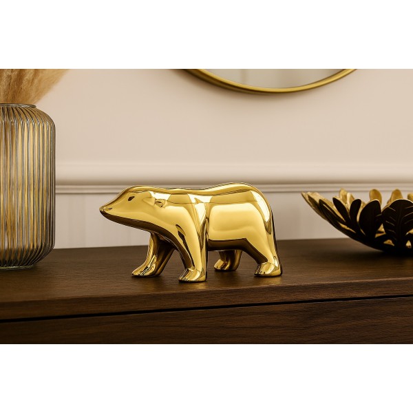 Ozdoba z mosiądzu Niedźwiedź 15 x 8 cm