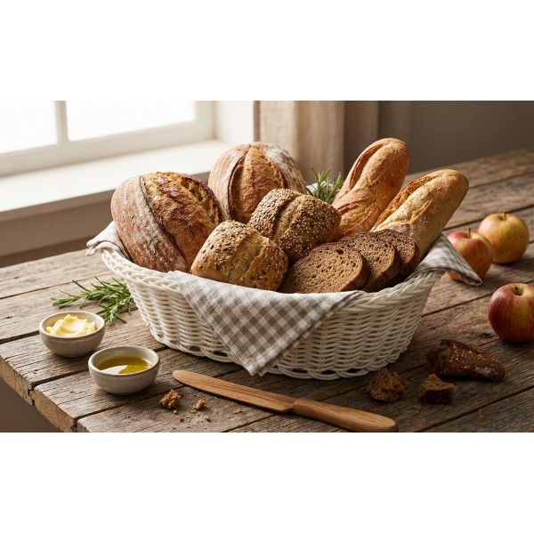 Koszyk 27x20x8cm Combo owalny krem 5974KR