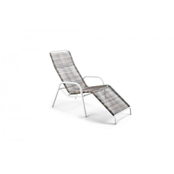 Leżak ogrodowy SORA biały