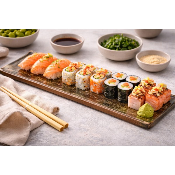 Ceramiczna patera prostokątna ONDES 39 cm – naturalna elegancja serwowania