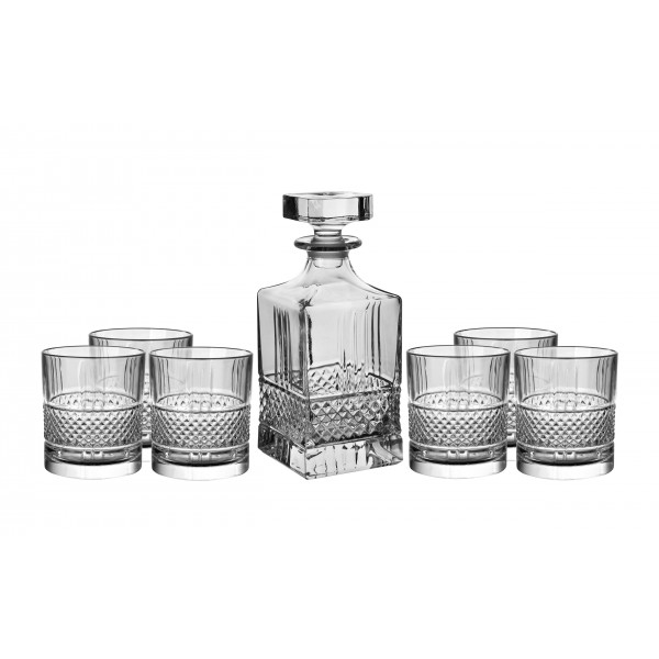 Zestaw do whisky karafka + 6 szklanek Bohemia Elegante