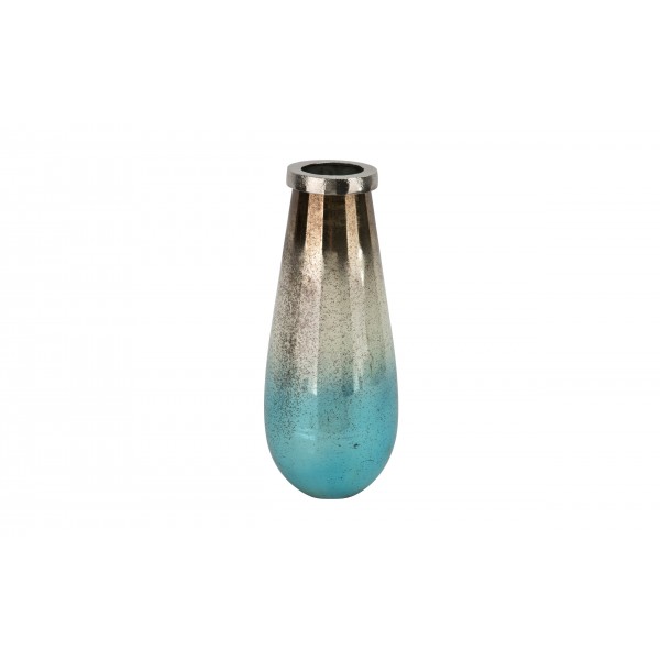 Wazon szklany malowany wysoki 38 5 cm