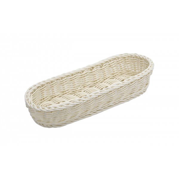 Koszyk na sztućce 27x11x7 cm Sino kremowy