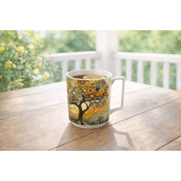 Kubek porcelanowy 450 ml Modern Tree