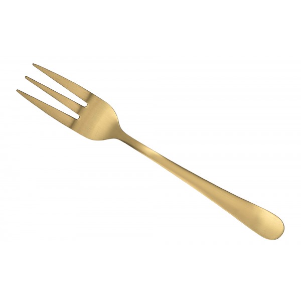 Komplet 6 widelczyków do ciasta Austin złote