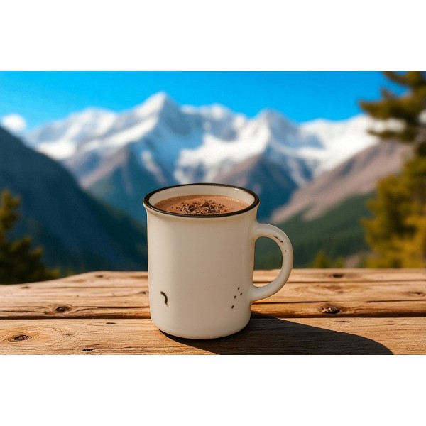 Kubek ceramiczny 320 ml Garnuszek biały