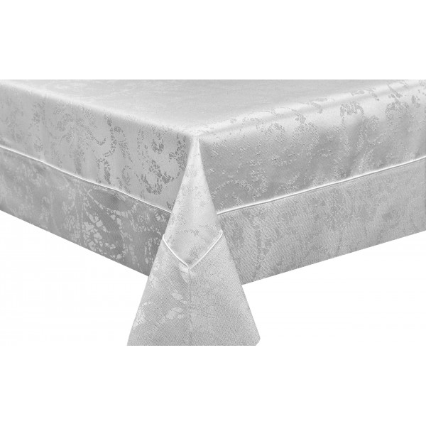 Obrus CRACOVIA 140/250 cm srebrny