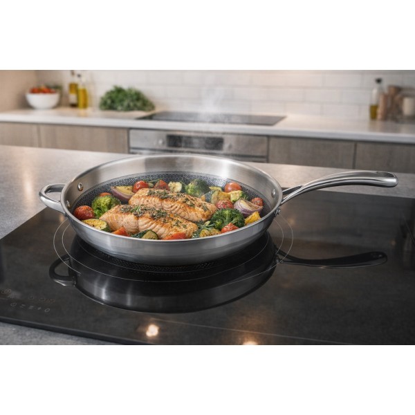 Patelnia tradycyjna 32 cm Relief Elo