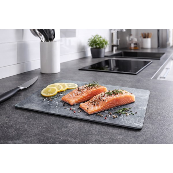 Deska szklana do krojenia 28x18 cm Beton