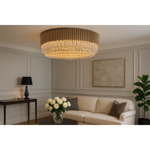 Plafon kryształowy Gold Stic 60181/32