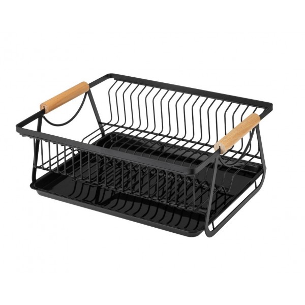 Suszarka ociekacz do naczyń 35x28x14 5cm czarny ADELLE