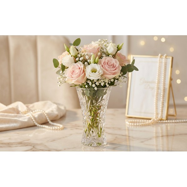 Mały Wazon kryształowy 10 4 cm Clarion