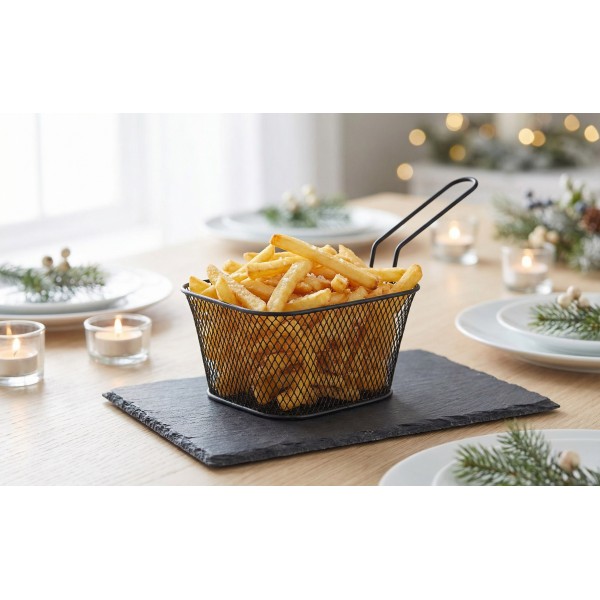 Koszyk do serwowania frytek czarny duży MPLCo