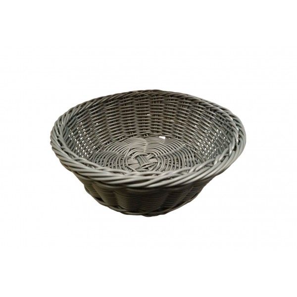 Koszyk okrągły 21cm szary 7780