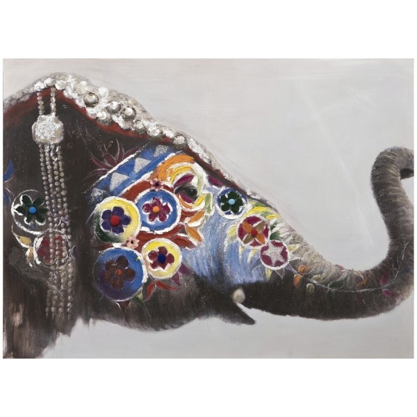 Obraz 90x120cm Słoń Orient