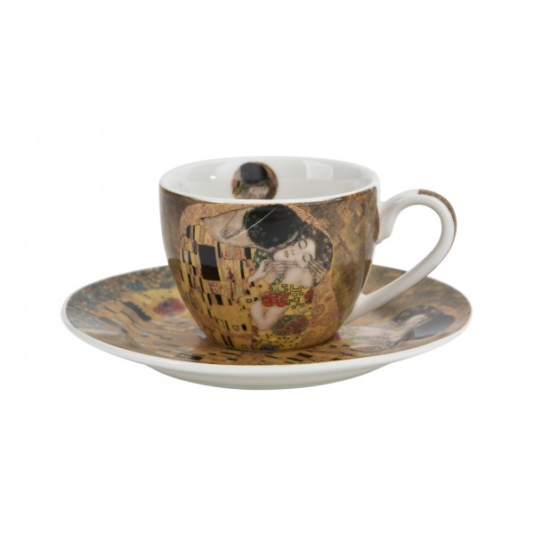 Komplet 2 filiżanek 110 ml + spodki The Kiss Classic