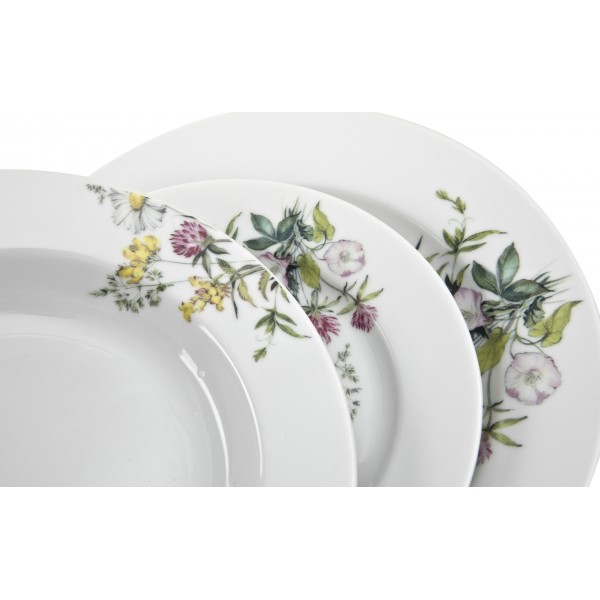 Komplet talerzy dla 6 osób Pułaski Stock G763/S026