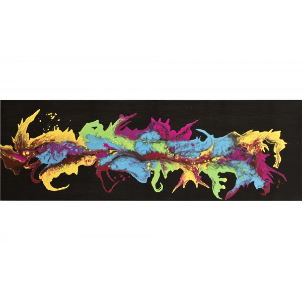 Obraz abstrakcyjny 50x150 cm Dancing Colors