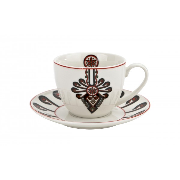 Filiżanka porcelanowa 250 ml + spodek Parzenica