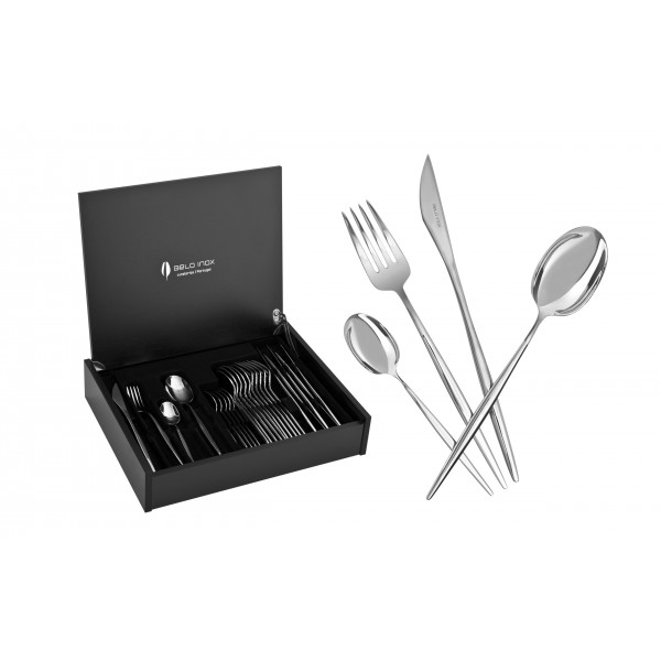 Sztućce Spirit 6/24 w kasecie drewnianej