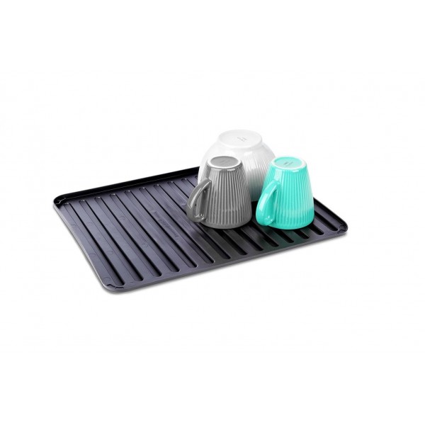 Mata do suszenia naczyń 39 5x30 5 cm Vilde czarna