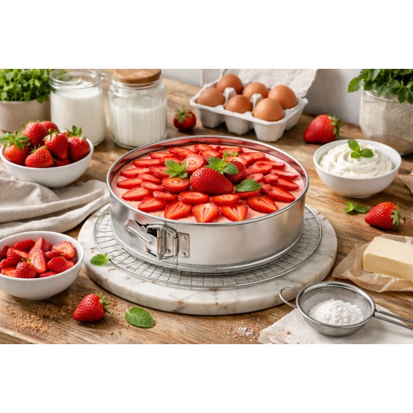 Tortownica 18 cm fakturowane dno