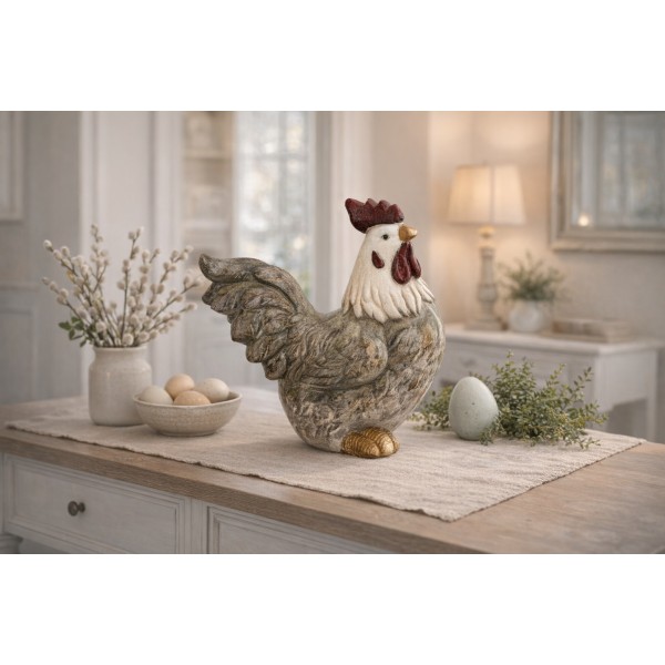 Figurka dekoracyjna Kogut 41 cm ceramiczny