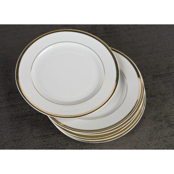 Kpl. 6 talerzy deserowych 17cm Marcello Gold