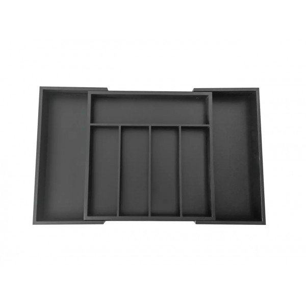 Wkład do szuflady 52x34 5x5 cm bambusowy czarny KH1745