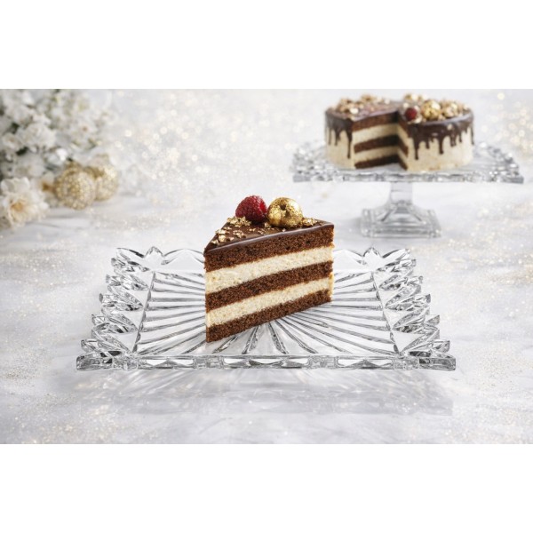 Talerz kryształowy deserowy 18 5 cm Pierced