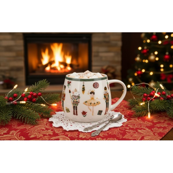 Kubek baryłka 430 ml Christmas Nutcracker