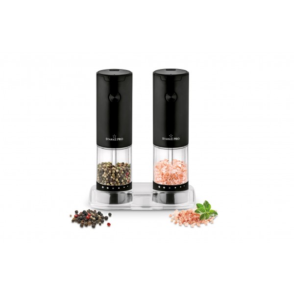 2 x Młynki elektryczne do soli i pieprzu Vis