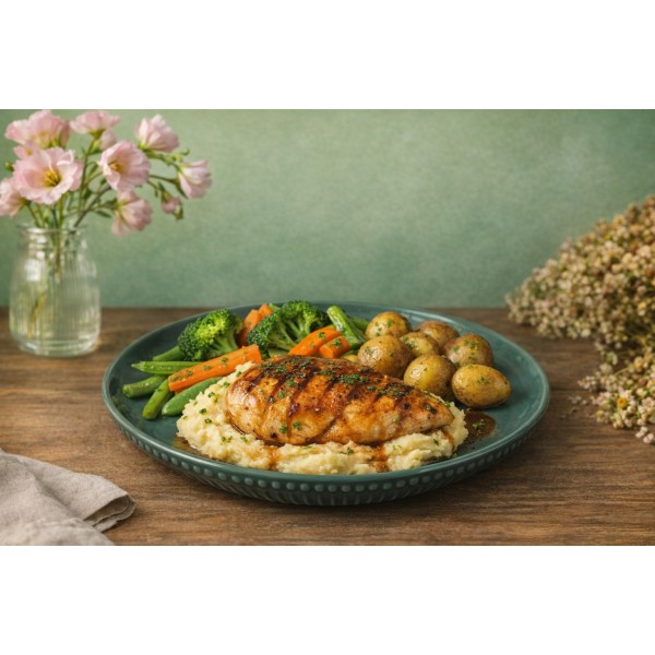 Talerz płytki 26 cm MOSAIQUE OLIVE