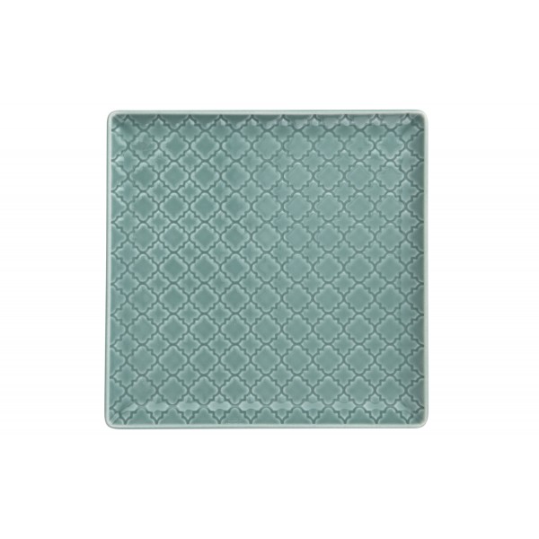Talerz płytki kwadratowy 17cm Marrakesz morski