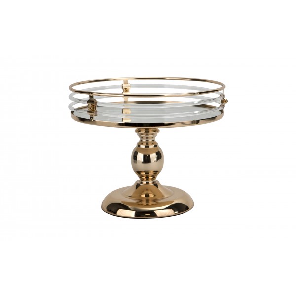 Patera dekoracyjna 20x26 cm złota 176142