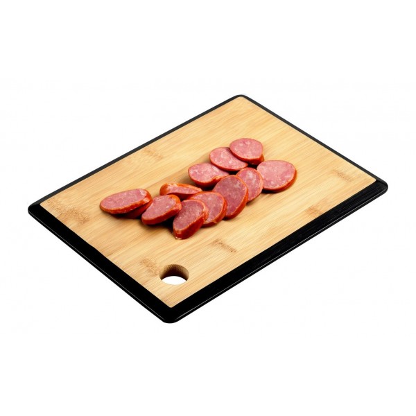 Deska do krojenia 27x19 cm z czarną krawędzią bambus KESPER 58270