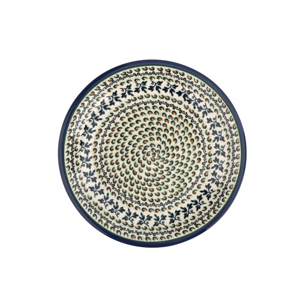 Talerz płytki 24 5 cm Bolesławiec Dekor 1165A