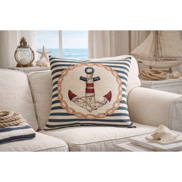 Poszewka dekoracyjna 45x45 cm Kotwica Gobelinowa Premium