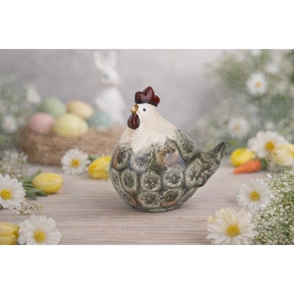 Figurka dekoracyjna Kura 15 1 cm ceramiczna