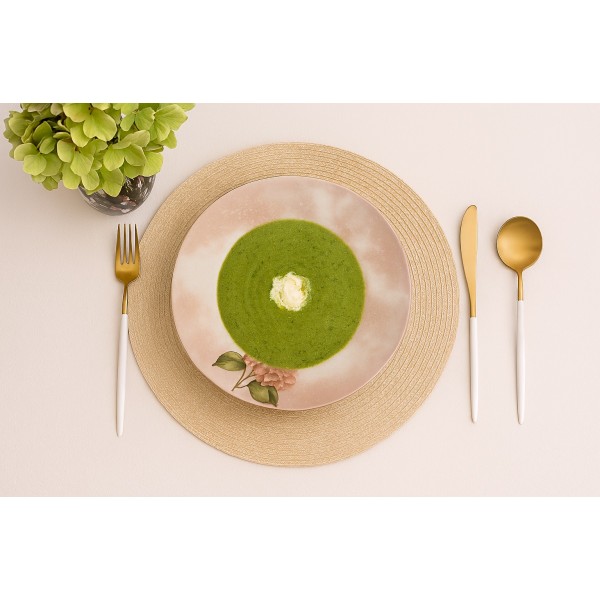 Talerz głęboki 21 5 cm Hortensja Red 644KJ/9202A