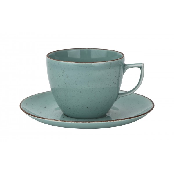 Zestaw 6 filiżanek 200 ml + spodki City morski