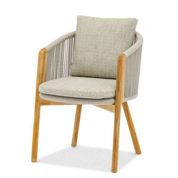 Krzesło ogrodowe HAVEN teak mokka